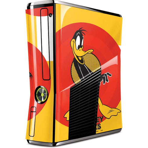 Looney Tunes Daffy Duck Yellow Stripes Xbox 360 Slim (2010) Skin